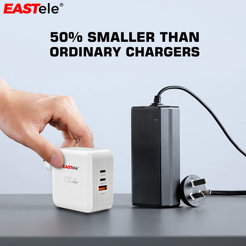 EASTele 100W USB Type-C Fast Wall AC Charger Power Adapter