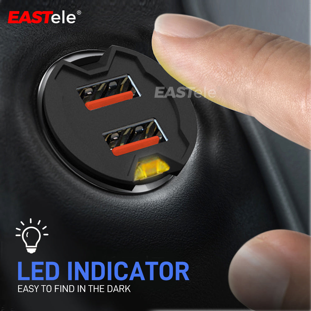 Universal Dual Port USB Car Charger Adapter