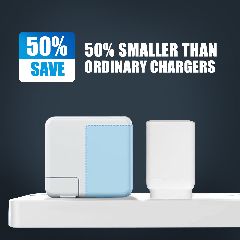 EASTele 65W USB-C USB A Type-C Fast Charge Power Adapter AC Wall Charger