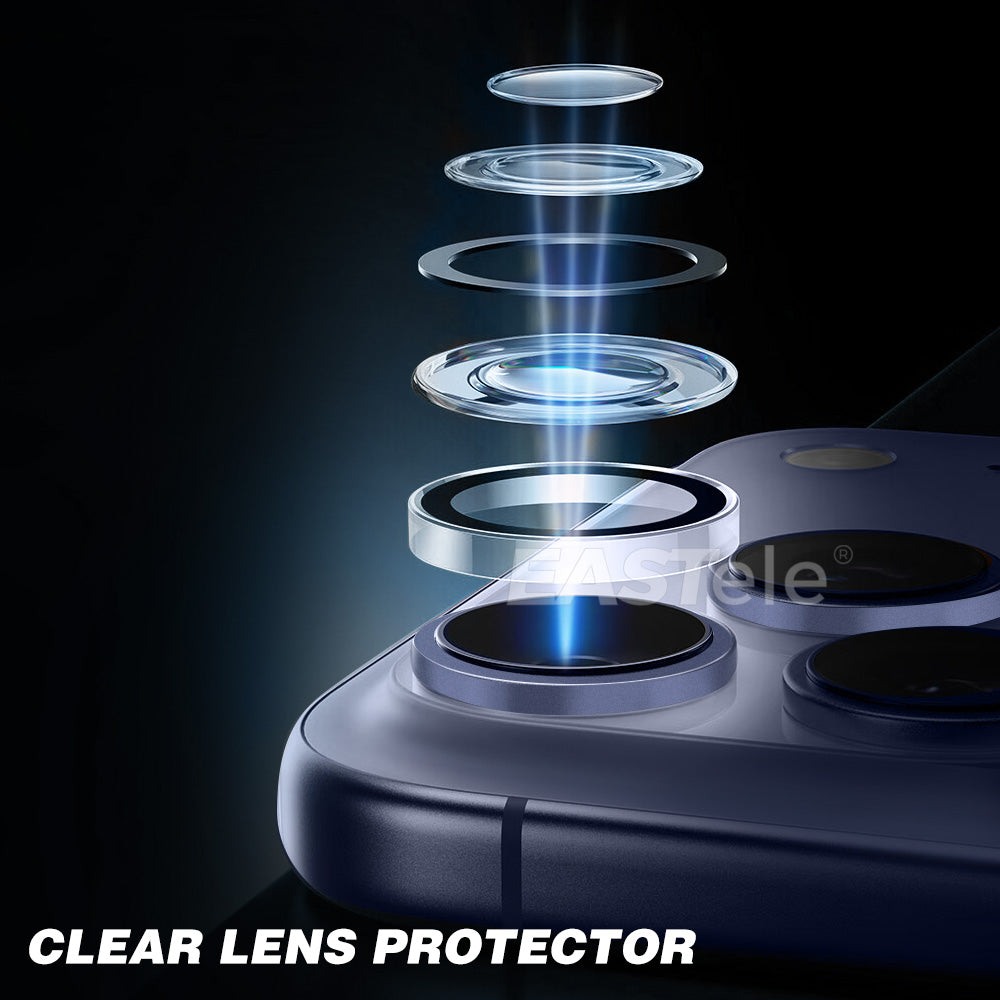 For Apple iPhone Metal Ring Camera Lens Protector