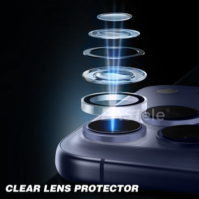 For Apple iPhone Metal Ring Camera Lens Protector