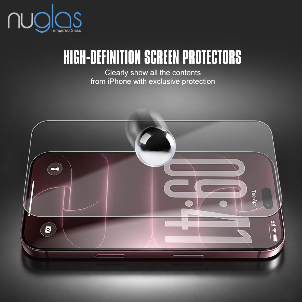 NUGLAS - Apple iPhone Tempered Glass Screen Protector - [2 Pack]