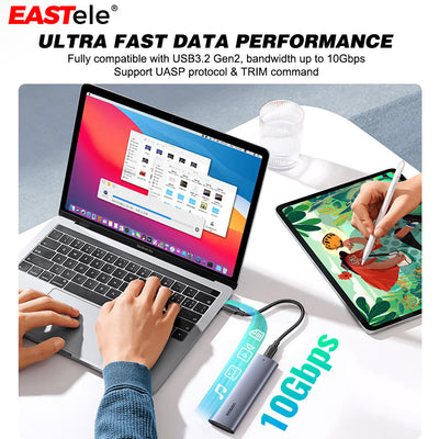 UGREEN M.2 NVMe SSD Enclosure USB3.2 Type-C Mobile Storage Case For Laptop Macbook Pro Air iPhone iPad Android Tablet