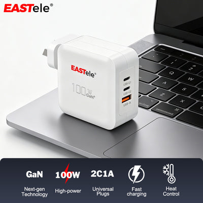 EASTele 100W USB Type-C Fast Wall AC Charger Power Adapter