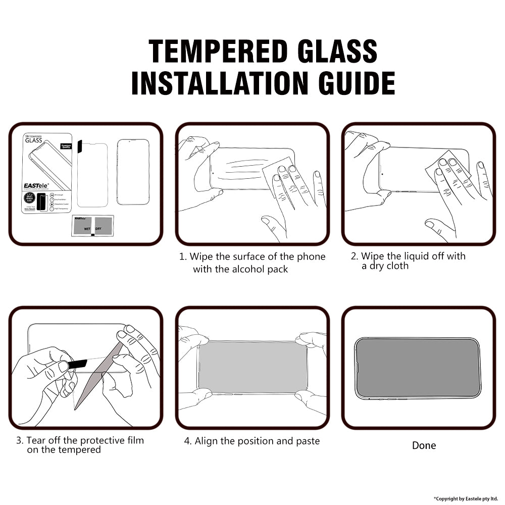 Apple Tempered Glass - Bronze Grade [2 Pack]