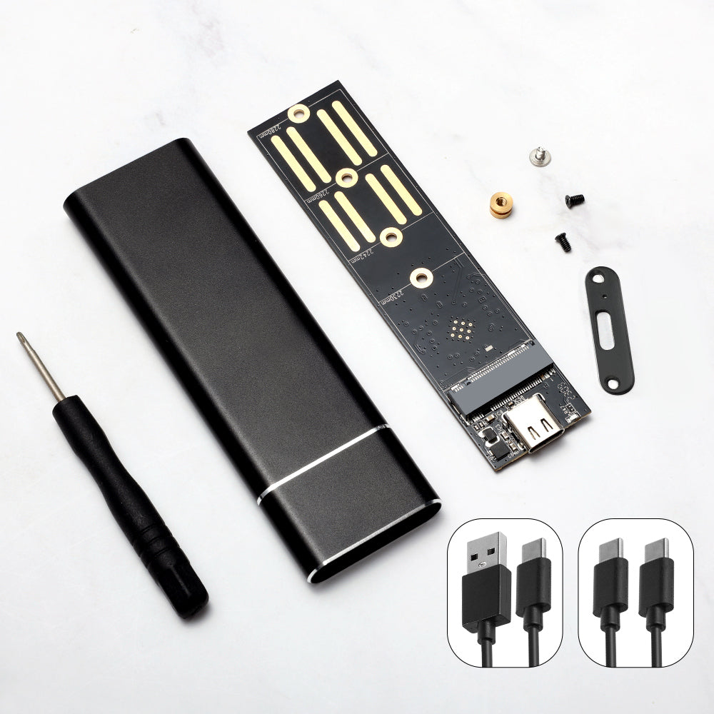 M.2 NVMe SSD External Enclosure Storage Case USB-C to USB 3.2