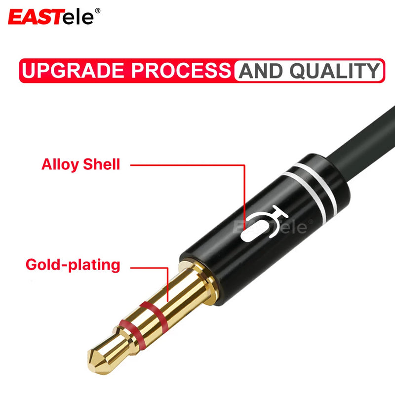 3.5mm Female-to-Two Male Headset to PC Audio Splitter Adapter