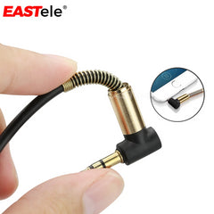 90 Degree 3.5mm Stereo Audio Cord Male-to-Male AUX Cable 1M