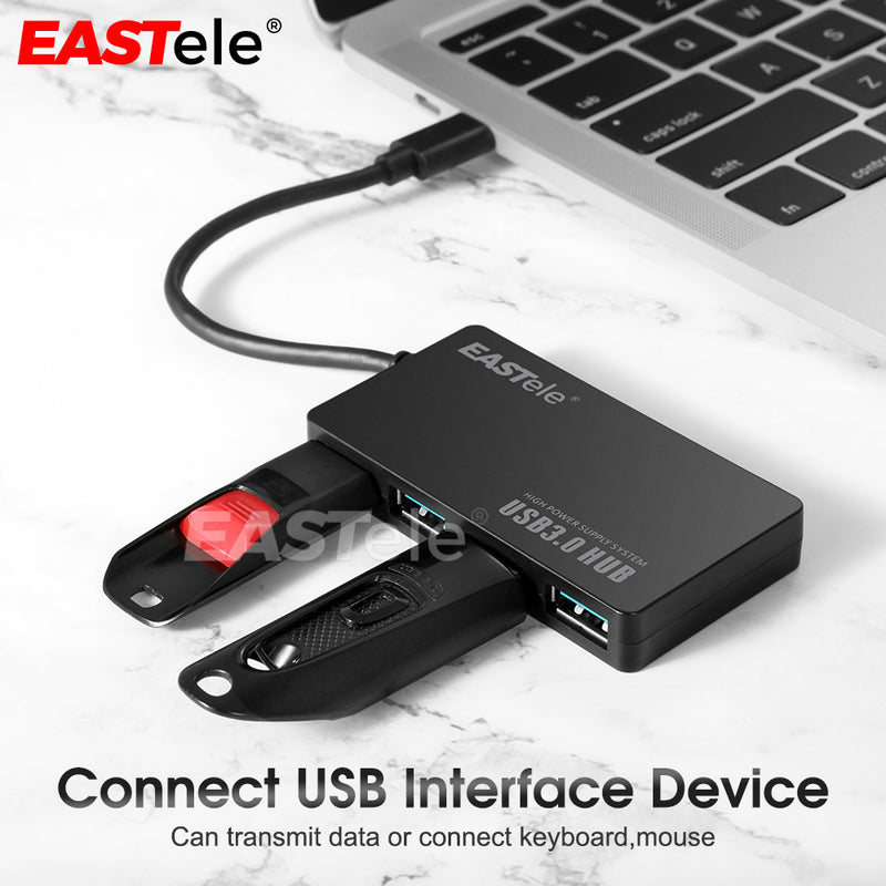 4-Port USB-C Type-C to USB 3.0 Fast Extension Hub Splitter 5Gbps