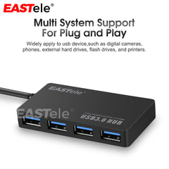 4-Port USB-C Type-C to USB 3.0 Fast Extension Hub Splitter 5Gbps